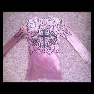 Womens Sm SINFUL long sleeve shirt